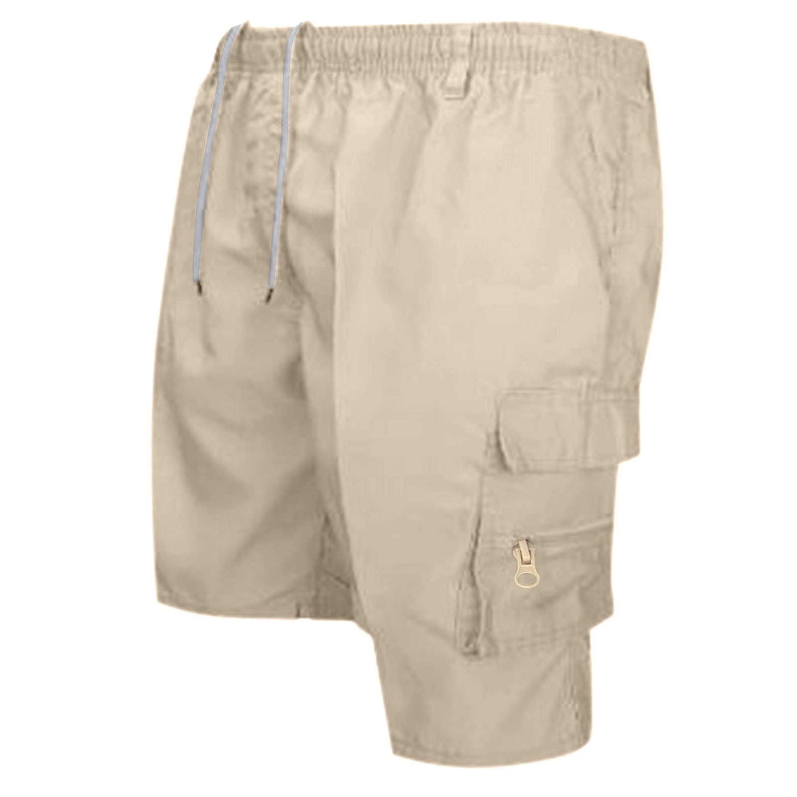 thumbnail image 4 of Pantalones cortos ligeros de senderismo para hombre - 90 % poliéster, 10 % elastano - Diseño con 6 bolsillos, tejido de secado rápido para actividades al aire libre, 4 of 4
